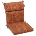 thumbnail image 1 of Blazing Needles Spun Polyester Outdoor Squared Seat/Back Chair Cushion-Color:Vanya Paprika, 1 of 3