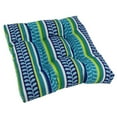 thumbnail image 1 of 19-inch Squared Spun Polyester Tufted Dining Chair Cushion, 1 of 7