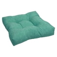 thumbnail image 1 of Blazing Needles 94005-1CH-JO16-16 19 in. Squared Patterned Spun Polyester Tufted Dining Chair Cushion, Rionu Aqua, 1 of 2