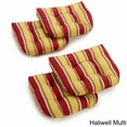 thumbnail image 1 of 19-inch U-Shaped Spun Polyester Outdoor Tufted Dining Chair Cushions (Set of 4)-Color:Haliwell Multi, 1 of 2
