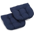 thumbnail image 1 of Blazing Needles 19-inch U-Shaped Outdoor Spun Polyester Tufted Dining Chair Cushion (Set of 2), 1 of 2