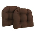 thumbnail image 1 of 19-inch U-Shaped Twill Tufted Dining Chair Cushion (Set of 2), 1 of 3