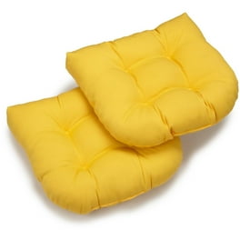 Blazing Needles 19in U Shaped Dining Chair Cushions Set of 2 Toffee Pads Seat Walmart