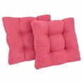 thumbnail image 1 of Blazing Needles 19-inch Squared Microsuede Tufted Dining Chair Cushion (Set of Two), 1 of 5