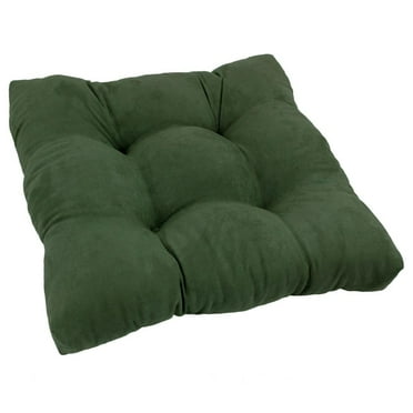 Blazing Needles 19-inch Squared Microsuede Tufted Dining Chair Cushion