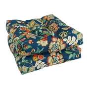 Blazing Needles 19-inch Square Indoor/Outdoor Chair Cushions Set of 2 - 19 x 19 Telfair Peacock