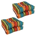 thumbnail image 1 of 19-inch Squared Patterned Spun Polyester Tufted Dining Chair Cushions (Set of 4) 94005-4CH-REO-51, 1 of 7