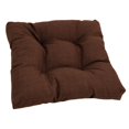 thumbnail image 1 of 19-inch Squared Spun Polyester Tufted Dining Chair Cushion - Cocoa, 1 of 1