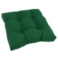 thumbnail image 1 of Blazing Needles 19-inch Twill Square Chair Cushion (Set of 1, 2, or 4) - 19" x 19" Forest Green Single, 1 of 2