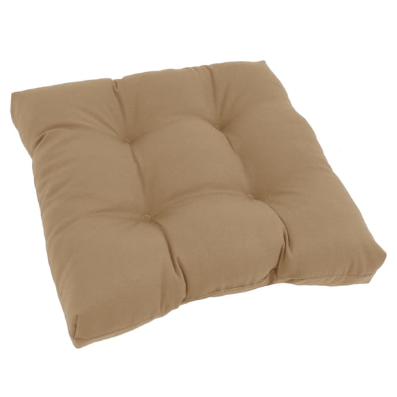 Blazing Needles 19-inch Twill Square Chair Cushion (Set of 1, 2, or 4) - 19" x 19" Toffee Single