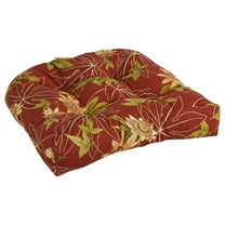 Blazing Needles 19-inch U-Shaped Patterned Spun Polyester Tufted Dining Chair Cushion