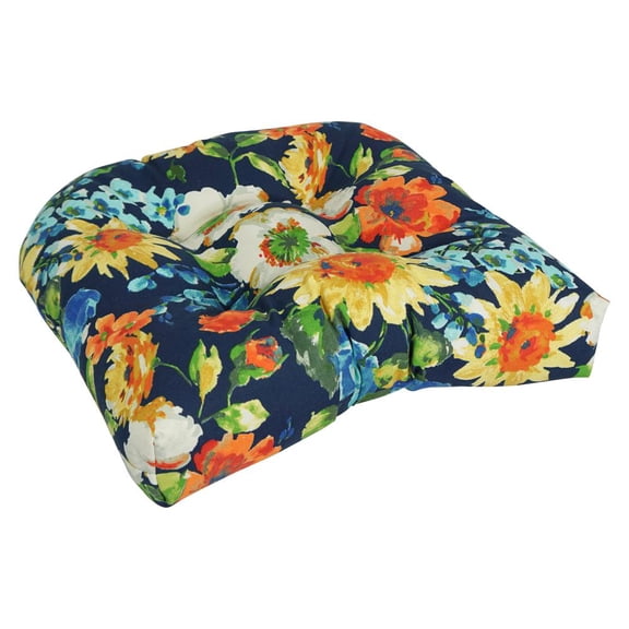19-inch U-Shaped Patterned Spun Polyester Tufted Dining Chair Cushion 93184-1CH-REO-59