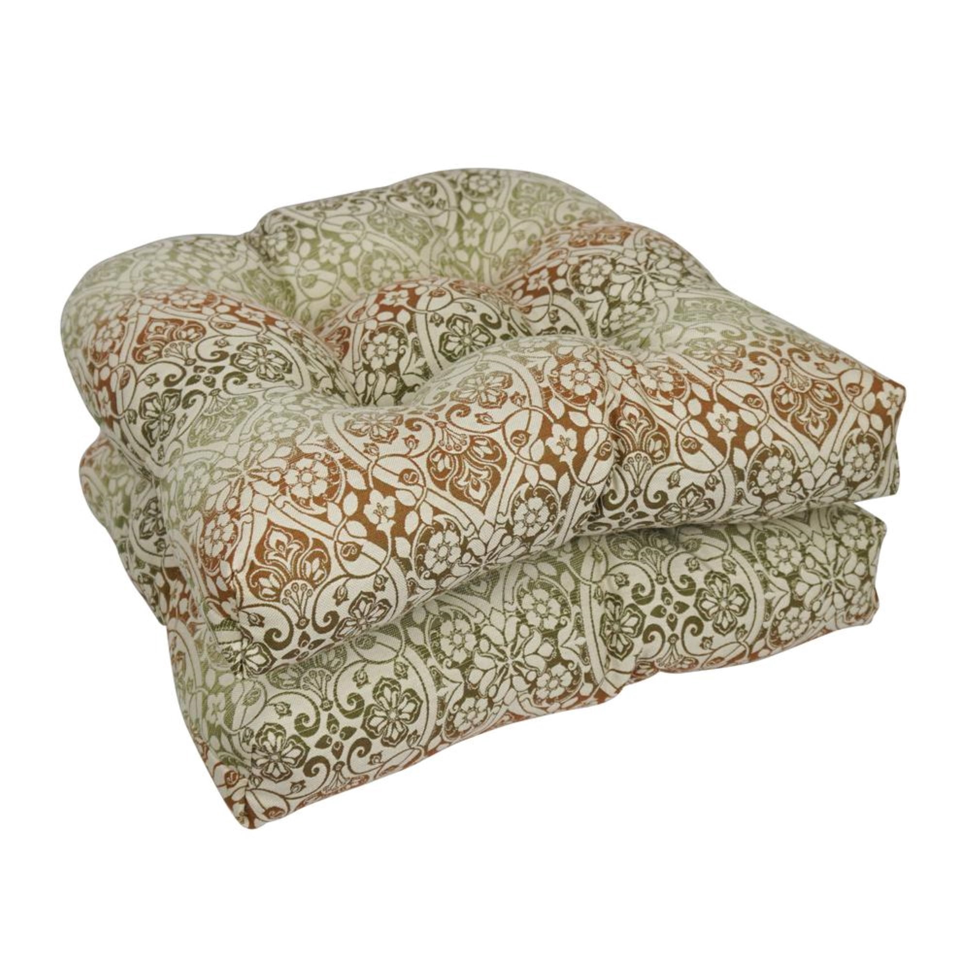 19-inch U-Shaped Premium Outdoor Tufted Dining Chair Cushions (Set of 2) 93184-2CH-PO-008