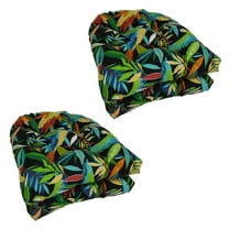 Blazing Needles 19-inch U-Shaped Spun Polyester Outdoor Tufted Dining Chair Cushions (Set of 4)