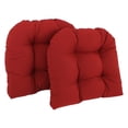 thumbnail image 1 of Blazing Needles Twill U-Shaped Indoor Chair Cushion - Set of 2, 1 of 2