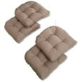 thumbnail image 1 of Blazing Needles 19-inch U-Shaped Twill Tufted Dining Chair Cushions (Set of 4), 1 of 5