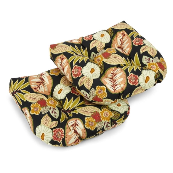 Blazing Needles 19 x 19 in. Patio Chair Cushion - Set of 2
