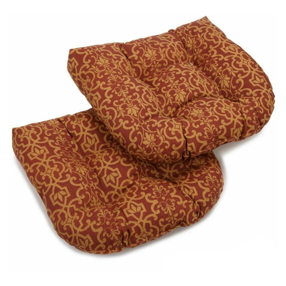 Blazing Needles 19 x 19 in. Patio Chair Cushion - Set of 2