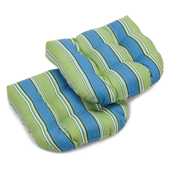 Blazing Needles 19 x 19 in. Patio Chair Cushion - Set of 2