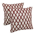 thumbnail image 1 of Blazing Needles Beaded Throw Pillows in Red and Ivory (Set of 2), 1 of 4