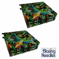 20-inch by 19-inch Spun Polyester Chair Cushion (Set of Four)-Color:Tucuman Ebony