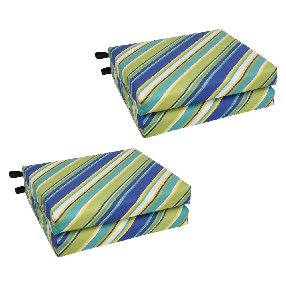 20-inch by 19-inch Patterned Outdoor Chair Cushions (Set of 4) 93454-4CH-OD-104