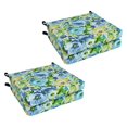 thumbnail image 1 of 20-inch by 19-inch Patterned Outdoor Spun Polyester Chair Cushions (Set of 4) 93454-4CH-REO-65, 1 of 1