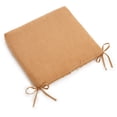 thumbnail image 1 of 20-inch by 19-inch Solid Microsuede Chair Cushion - Camel, 1 of 1