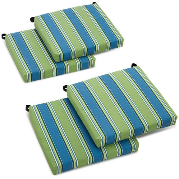 Blazing Needles 20-inch by 19-inch Spun Polyester Chair Cushion (Set of Four)