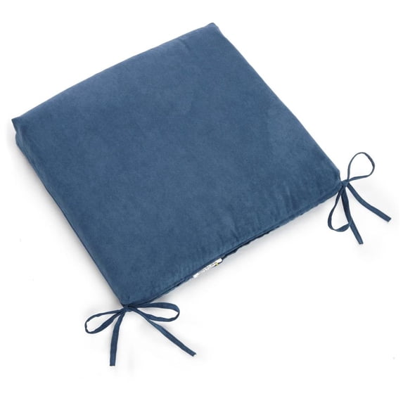 20-inch by 19-inch Spun Polyester Chair Cushion (Set of Two) - Indigo