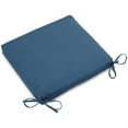 thumbnail image 1 of Blazing Needles 20-inch by 19-inch Twill Chair Cushion Indigo, 1 of 5