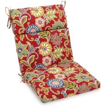 Blazing Needles 20-inch by 42-inch Three-section Outdoor Seat/Back Chair Cushion Alenia Pompeii