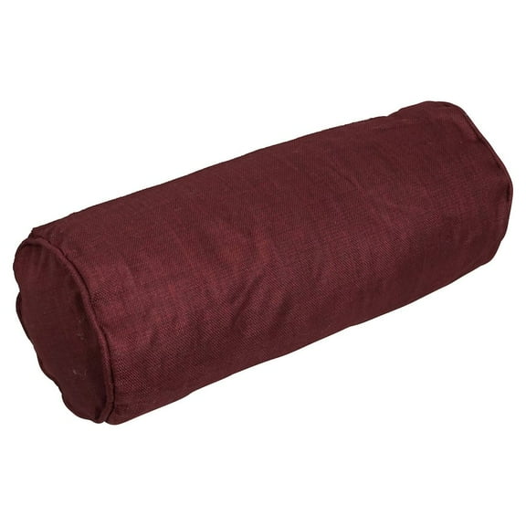 Blazing Needles 20-inch by 8-inch Double-corded Spun Polyester Bolster Pillow with Insert