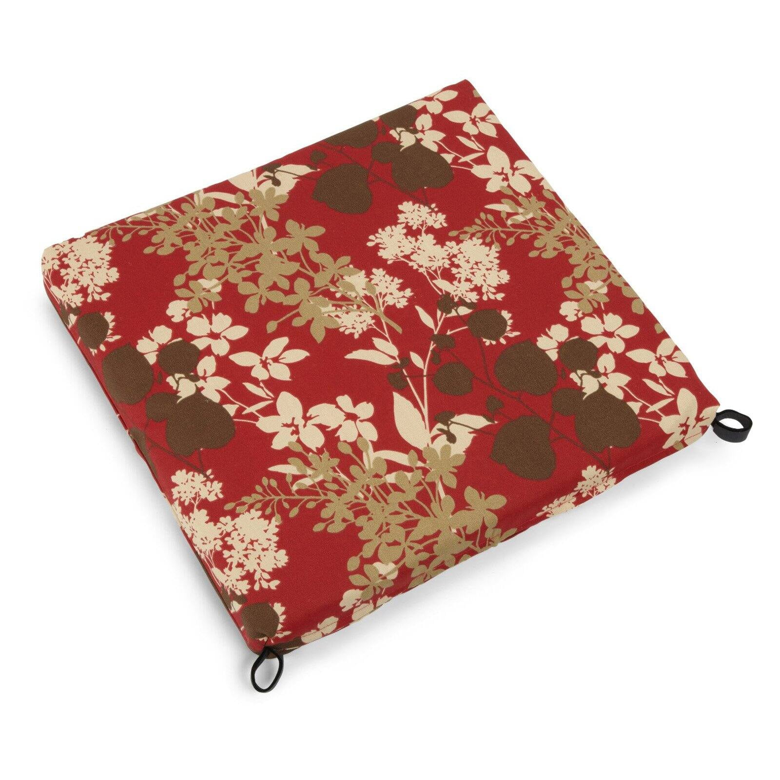 Cuscini Per Sedia Blazing Needles - Set Da 2, Tessuto Twill, Trapuntati