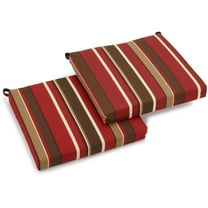 20-inch by 19-inch Spun Polyester Chair Cushion (Set of Two)-Color:Monserrat Sangria