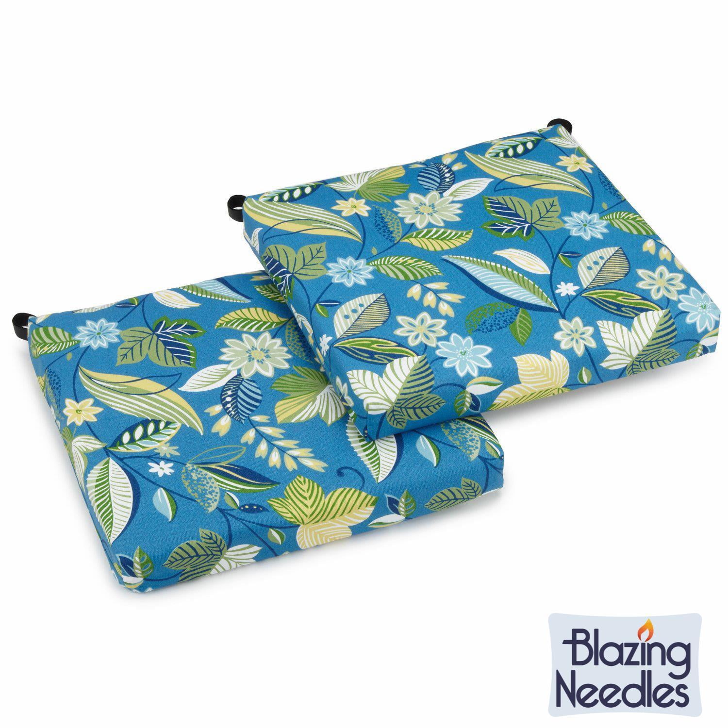 20-inch by 19-inch Spun Polyester Chair Cushion (Set of Two)-Color ...
