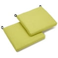 thumbnail image 1 of 20-inch by 19-inch Spun Polyester Chair Cushion (Set of Two)-Color:Lime, 1 of 3