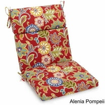 22-inch by 45-inch Spun Polyester Outdoor Squared Seat/Back Chair Cushion-Color:Alinea Pompeii