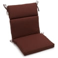 thumbnail image 1 of 22-inch by 45-inch Spun Polyester Outdoor Squared Seat/Back Chair Cushion-Color:Cocoa, 1 of 5