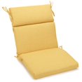 thumbnail image 1 of 22-inch by 45-inch Spun Polyester Outdoor Squared Seat/Back Chair Cushion-Color:Lemon, 1 of 5