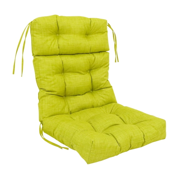 22-inch by 45-inch Spun Polyester Solid Outdoor Tufted Chair Cushion