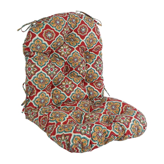 Blazing Needles 24-inch by 48-inch Outdoor Seat/Back Chair Cushion (Cushion Only) Adonis Jewel