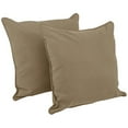 thumbnail image 1 of 25-inch Double-corded Solid Twill Square Floor Pillows with Inserts (Set of 2) - Toffee, 1 of 3