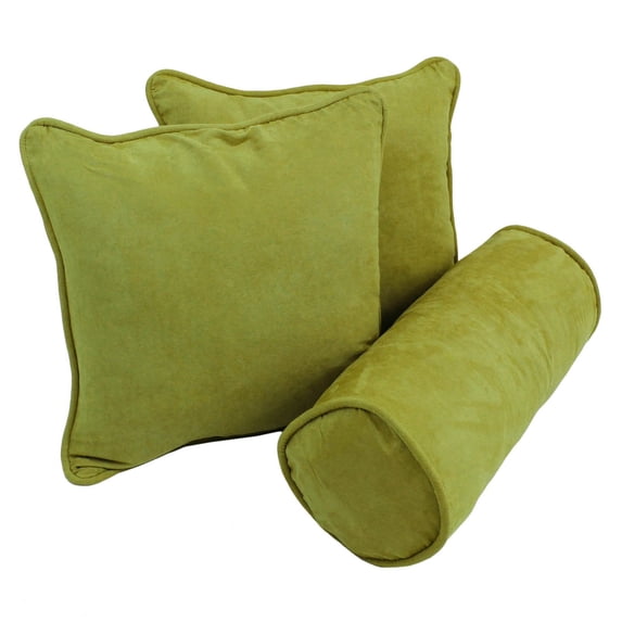 Blazing Needles 3 Piece Microsuede Decorative Pillow Set