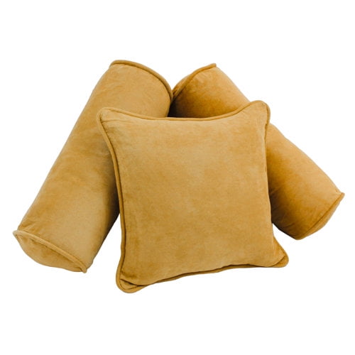 Blazing Needles 3 Piece Microsuede Pillow Set
