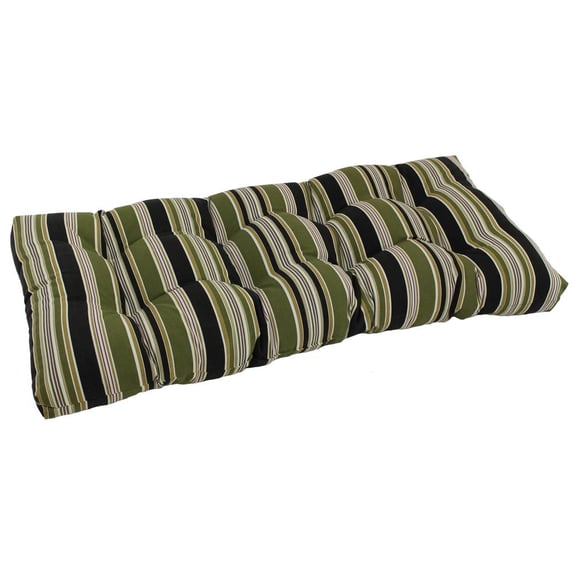 42-inch by 19-inch Squared Patterned Spun Polyester Tufted Loveseat Cushion 94006-LS-REO-13