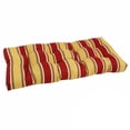 thumbnail image 1 of Blazing Needles Outdoor Tufted Loveseat Cushion, 42" x 19", Haliwell Multicolor, 1 of 2