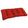 thumbnail image 1 of 42-inch by 19-inch Squared Solid Spun Polyester Tufted Loveseat Cushion 94006-LS-REO-SOL-04, 1 of 2