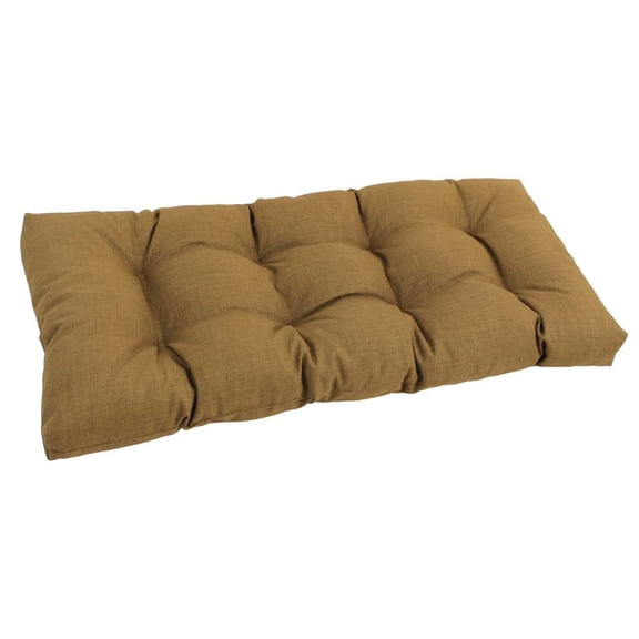 42-inch by 19-inch Squared Solid Spun Polyester Tufted Loveseat Cushion 94006-LS-REO-SOL-08