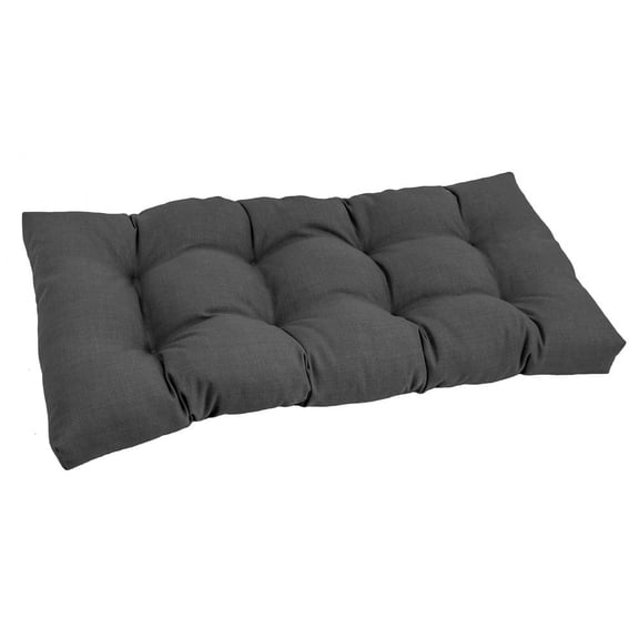 Blazing Needles 42-inch by 19-inch Squared Solid Spun Polyester Tufted Loveseat Cushion  94006-LS-REO-SOL-15
